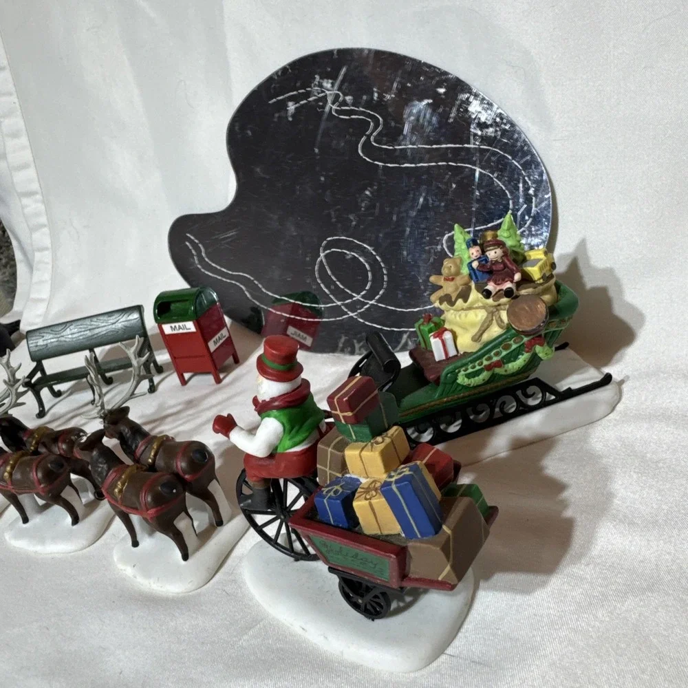 Lot of Christmas Village Santa Miniature Accessories Dept‎ 56 Hallmark READ